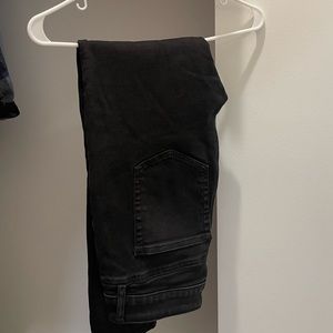 LOFT black straight leg jeans